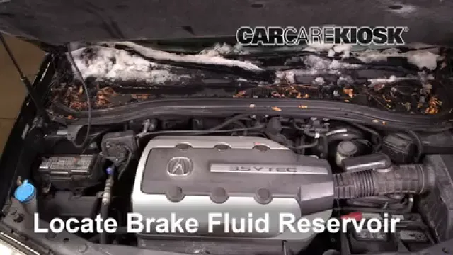 2006 Acura MDX Touring 3.5L V6 Liquide de frein Contrôler le niveau de liquide de frein